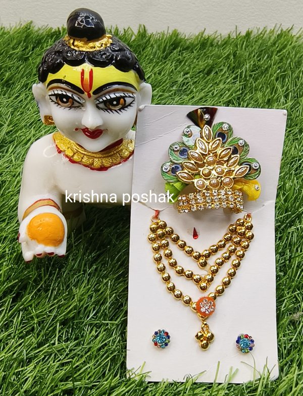 "Elegant Jewellery Set For Laddu Gopalji—Perfect For Devotion And Celebration!" -J21 - Image 3