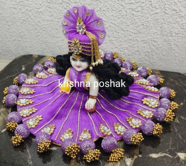 Fancy Heavy Poshak For Laddu Gopalji – AP29 - Image 3