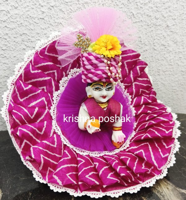 Summer Poshak For Laddu Gopalji – AP19 - Image 3