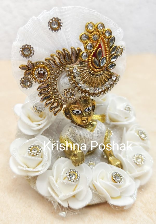 Fancy Poshak For Laddu Gopalji-O1 - Image 3