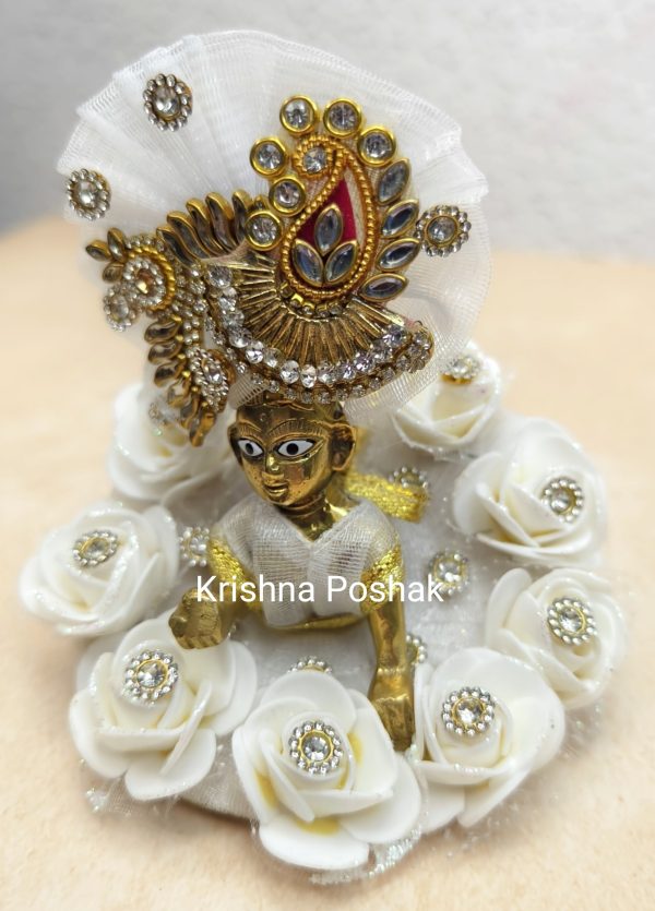 Fancy Poshak For Laddu Gopalji-O1 - Image 2