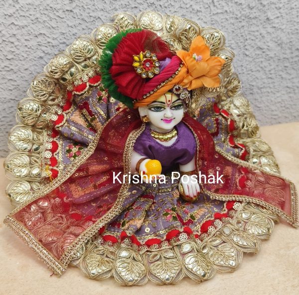 Premium Fancy Poshak for Laddu Gopalji – M2 Celebrate Devotion with Style - Image 3