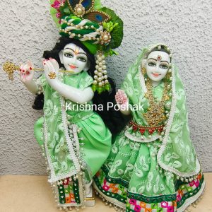 Radha Krishna Fancy Dress with Mukut - Premium Quality Dress set R6