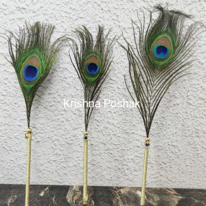 Mor Pankh  Stick For Laddu Gopalji-9