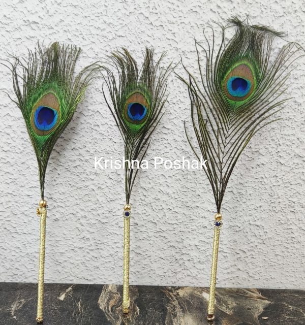 Mor Pankh  Stick For Laddu Gopalji-9