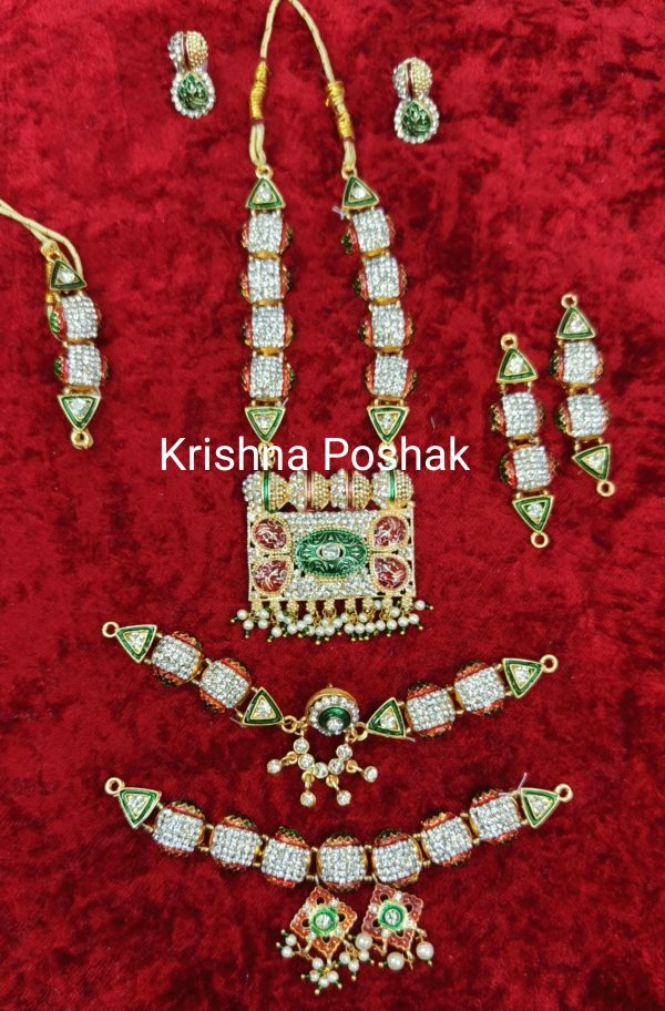 Premium Quality Jewellery Set For Radha Krishna Ji -KP04