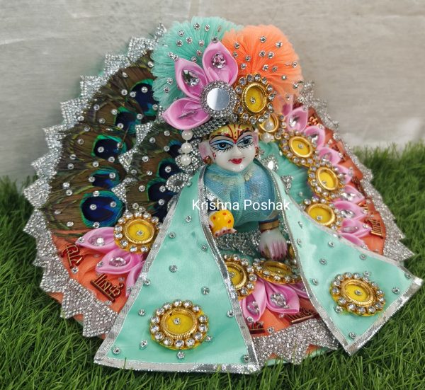 A28 -Premium Beautiful  Poshak For Laddu Gopalji - Image 5