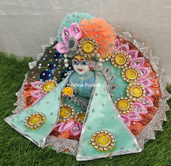 A28 -Premium Beautiful  Poshak For Laddu Gopalji - Image 6