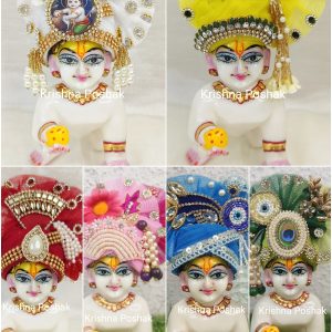A9 - Janmashthami Special Combo Dhamaka Offer - Handmade Mukut Pack Of 6