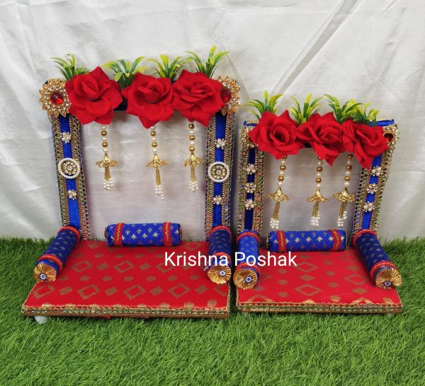 B - 5 Janmashthami Special Beautiful Singhasan For Laddu Gopalji - Image 2
