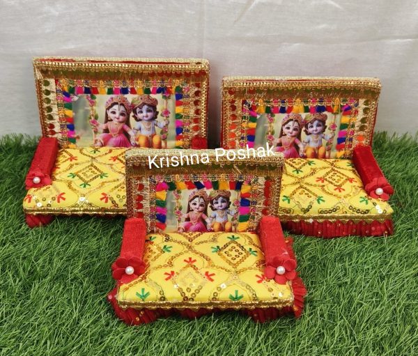 B -2 Janmashthami Special Beautiful Singhasan For Laddu Gopalji - Image 2