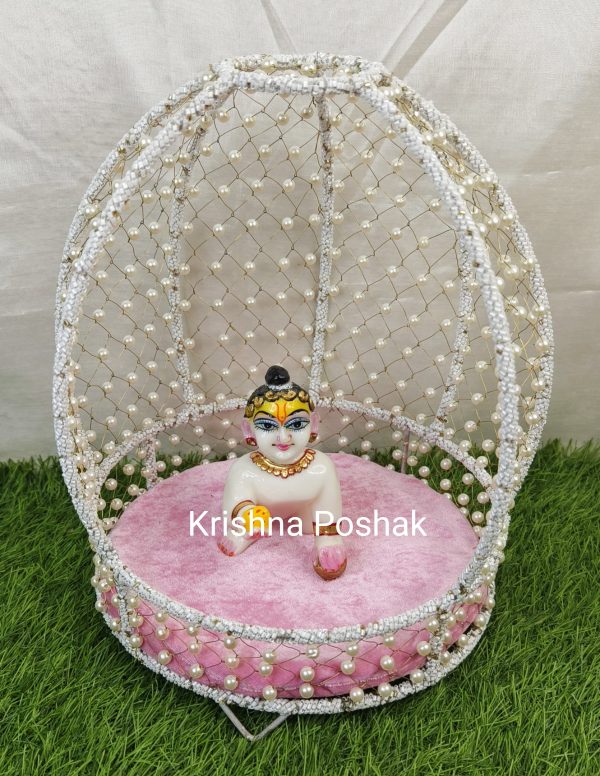 B - 6 Janmashthami Special Beautiful Singhasan For Laddu Gopalji - Image 3