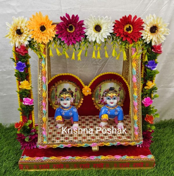 A-2 Janmashthami Special Beautiful Double Sitting Jhula For Laddu Gopalji