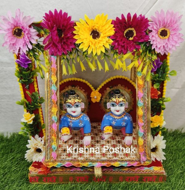 A-7 Janmashthami Special Beautiful Double Sitting Jhula For Laddu Gopalji