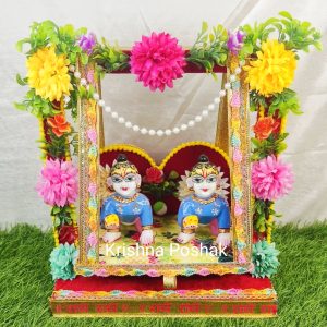 A-3 Janmashthami Special Beautiful Double Sitting Jhula For Laddu Gopalji