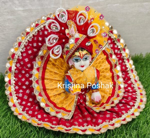 A13 - Janmasthami Special Beautiful Poshak For Laddu Gopalji - Image 3