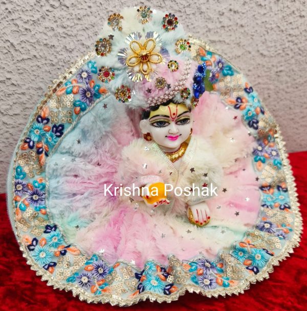 Premium Quality Velvet Poshak With Mukut – KP9 - Image 4