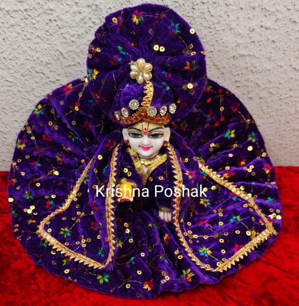 Premium Quality Velvet Poshak With Mukut – KP12