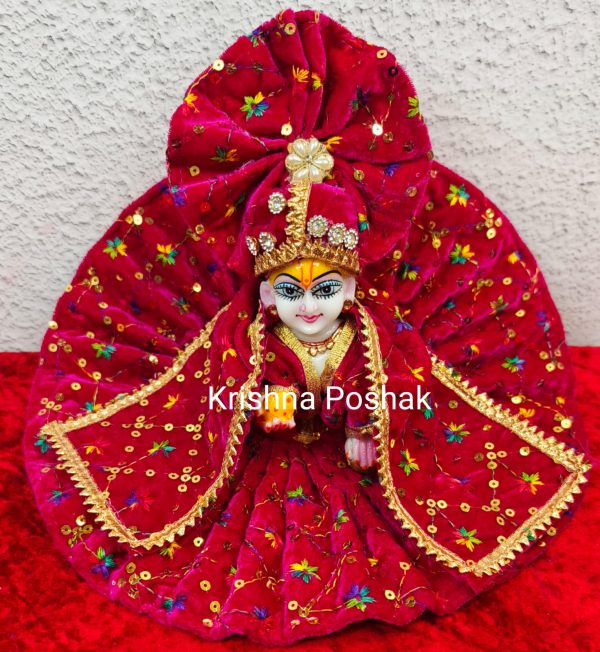 Premium Quality Velvet Poshak With Mukut – KP13