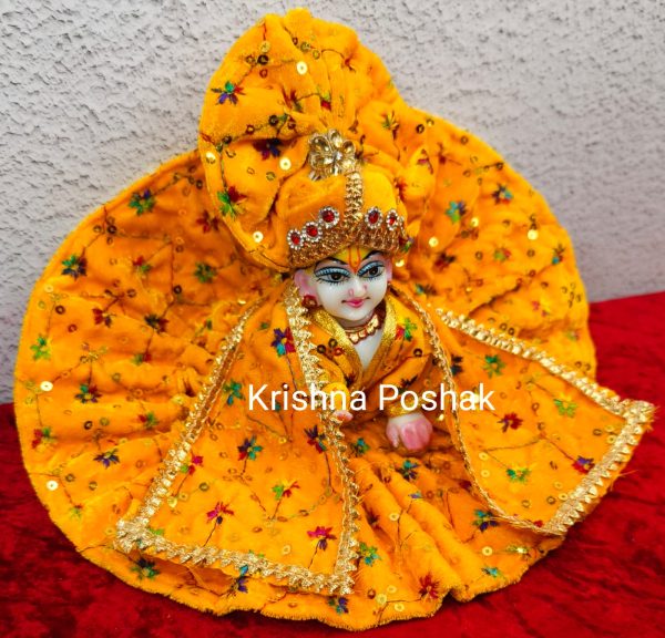 Premium Quality Velvet Poshak With Mukut – KP14 - Image 2