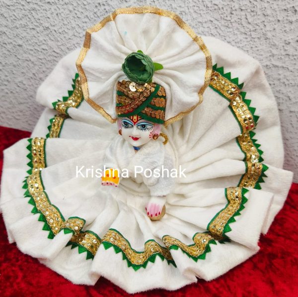 Premium Quality Velvet Poshak With Mukut - KP1 - Image 3