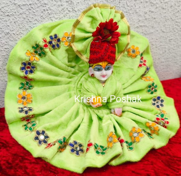 Premium Quality Velvet Poshak With Mukut - KP7 - Image 2