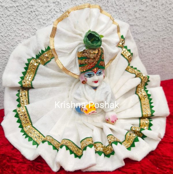 Premium Quality Velvet Poshak With Mukut - KP1 - Image 2