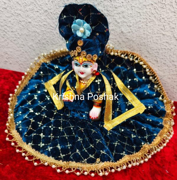 Premium Quality Velvet Poshak With Mukut - KP6 - Image 2