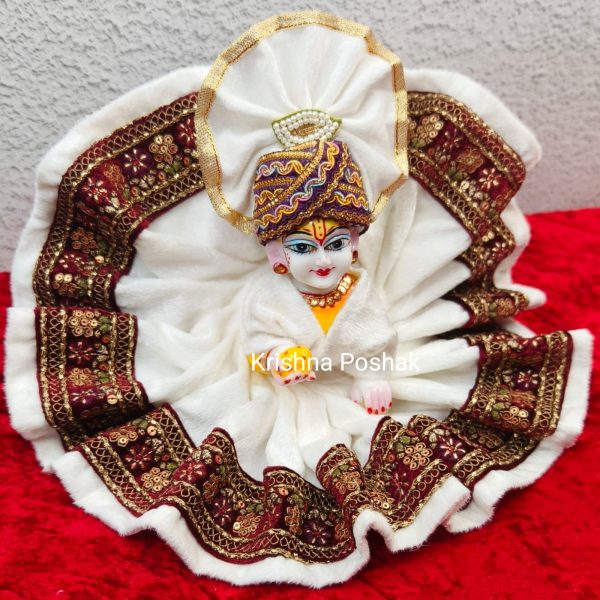 Premium Quality Velvet Poshak With Mukut - KP4 - Image 2