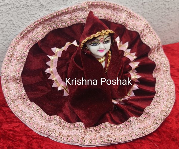 Premium Quality Velvet Poshak With Ponchu – KP35 - Image 3