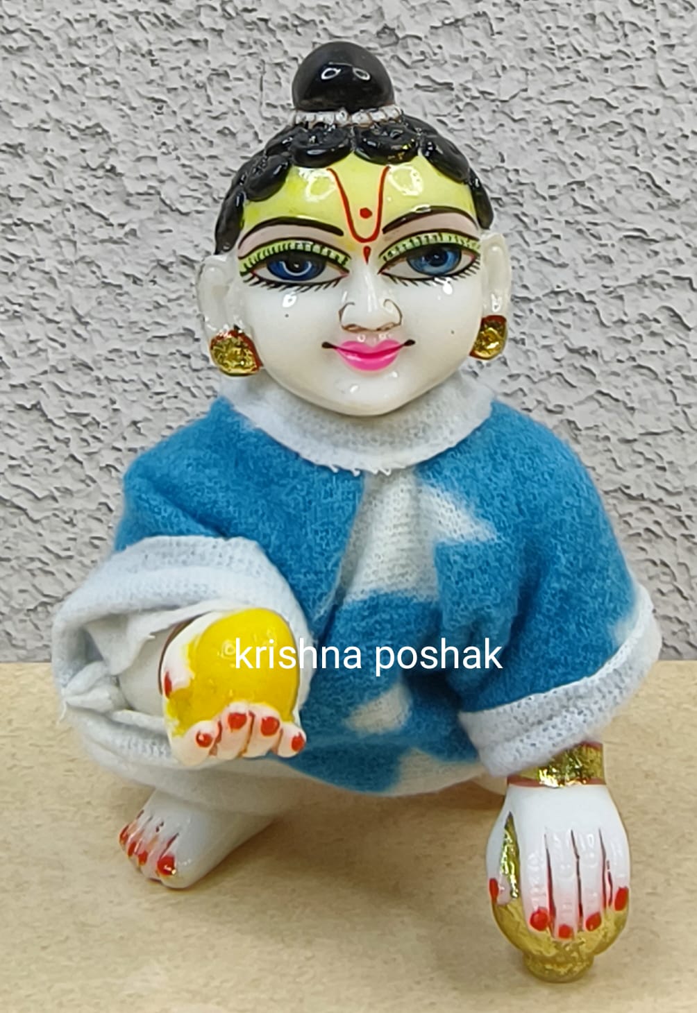 Beautiful Winter Night Suit For Laddu Gopalji- 8 - Image 3