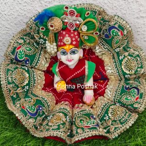 Premium Quality Designer Fancy Poshak With Mukut For Laddu Gopalji - 2026/5